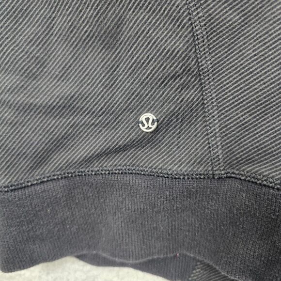 Lululemon Athletica Women's Mula Bundle Asymmetric Zip Black Jacket Size 10 - Picture 5 of 8